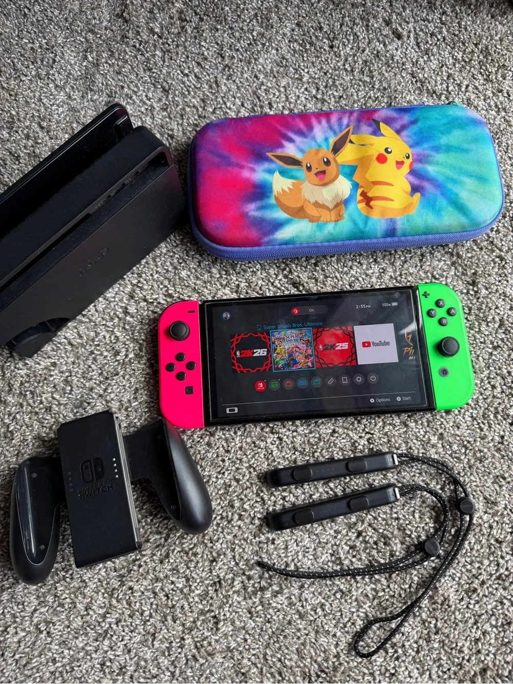 Nintendo Switch OLED Bundle w/ Dock, Joy-Cons, Pokémon Case & Accessories